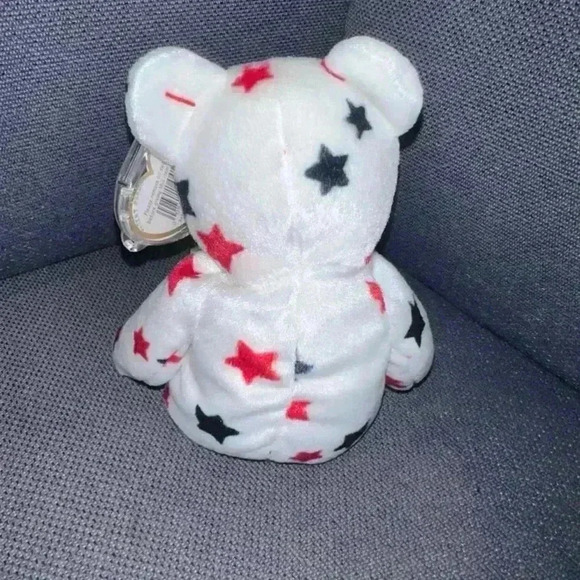 Ty Beanie Baby “Glory” Plush Stuffed Animal Red,white,blue/P.E. Pellets, China, - Picture 4 of 10